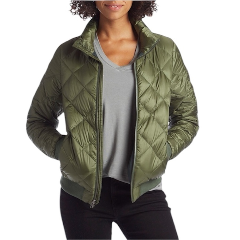 Patagonia Women’s Prow Bomber Down Jacket Buffalo Green Size XS - Picture 2 of 9